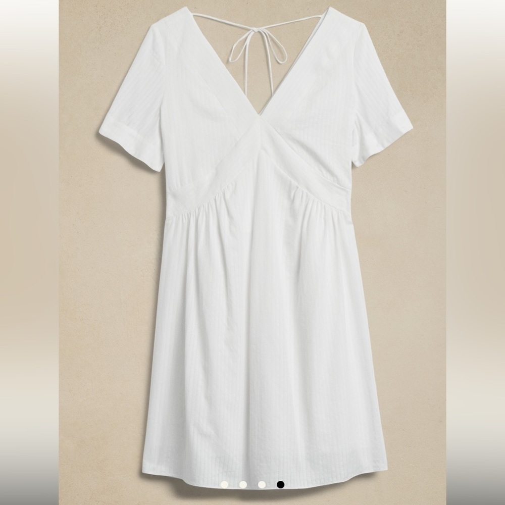 BANANA REPUBLIC  Mini Dress White Stripe Size XXL